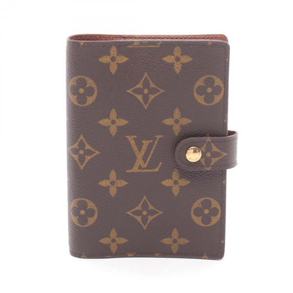 LOUIS VUITTON Agenda PM Notebook cover R20005 Monogram Brown Used Women