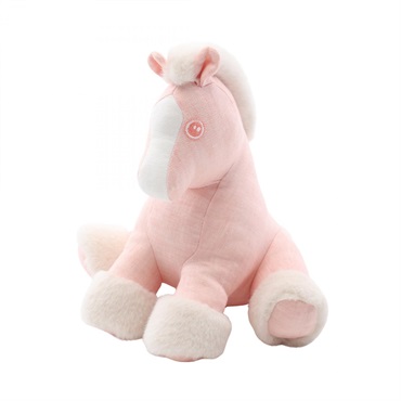 HERMES Baby Elmy Rose Lila Plush Toy Fabric Pink Used Women