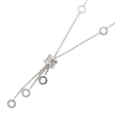 BVLGARI B-zero1 Element Necklace Pendant 18KWG White Gold Used Women
