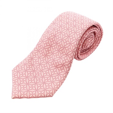 LOUIS VUITTON Monogram flower Tie silk Pink Pink Used mens