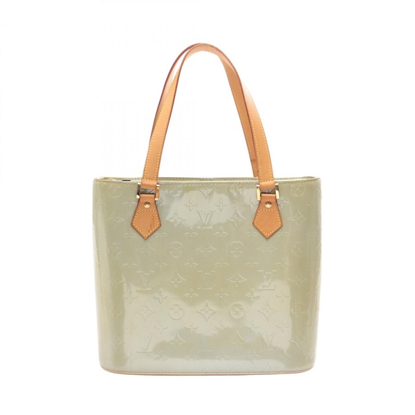 LOUIS VUITTON Houston Tote Handbag M91053 Vernis leather Silver Gris Used Women
