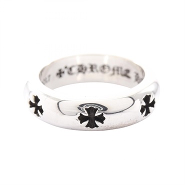 CHROME HEARTS NGTV CH PLUS BAND RING Ring Silver 925 Used mens US size #5.75
