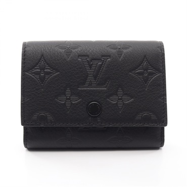 LOUIS VUITTON Victor Wallet Tri-fold purse M12635 Monogram Shadow Noir used