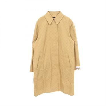 LOUIS VUITTON Monogram Stainless collar coat #34 RW242WW KFU FRCO08 cotton Brown