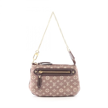 LOUIS VUITTON Mini Pochette Accessoires Handbag M62999 Monogram idylle Used LV