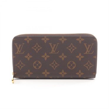 LOUIS VUITTON Zippy Long wallet M41895 Monogram canvas Brown Pink Used Women LV