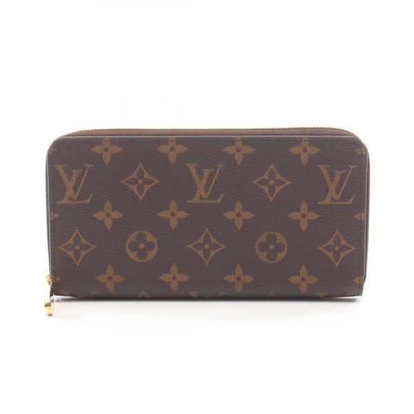 LOUIS VUITTON Zippy Long wallet M41895 Monogram canvas Brown Pink Used Women LV