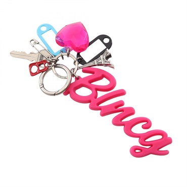 BALENCIAGA Hourglass Soft Big Souvenir Key Ring Holder 8226982ABMT5286 Used