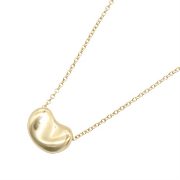 TIFFANY＆CO Bean Necklace Pendant 18KYG Yellow Gold Used Women