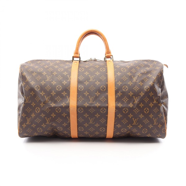 LOUIS VUITTON Keepall 55 Hand bag M41424 Monogram canvas leather Brown Used LV