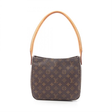 LOUIS VUITTON Looping MM Shoulder Bag M51146 Monogram canvas leather Brown Used