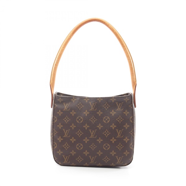 LOUIS VUITTON Looping MM Shoulder Bag M51146 Monogram canvas leather Brown Used