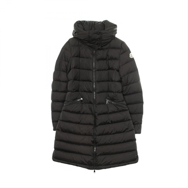 MONCLER FLAMMETTE Hooded Down Jacket coat 4993105 Nylon Black Used Women #1