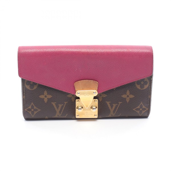 LOUIS VUITTON Portefeuille Palace Bifold purse M58413 Monogram Aurore Used LV