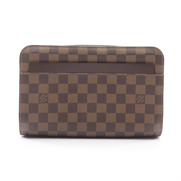 LOUIS VUITTON Saint Louis Business Clutch Bag N51933 Damier Ebene canvas Used LV