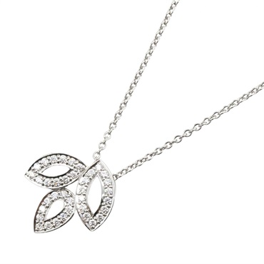 HARRY WINSTON Lily Cluster Mini Necklace Pendant Pt950 Platinum Clear Used Women