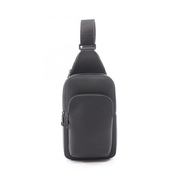 LOUIS VUITTON Avenue Sling LV Waist bum belt bag M15255 Aerogram leather Noir