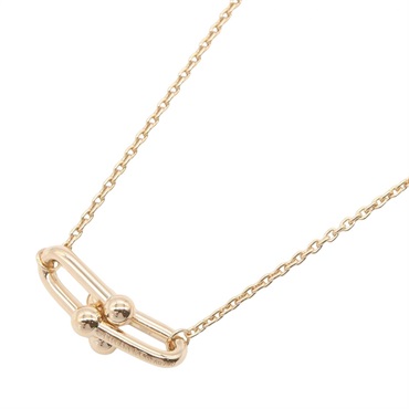 TIFFANY＆CO Hardware Hard Double Necklace Pendant 18KRG Rose Gold Used Women