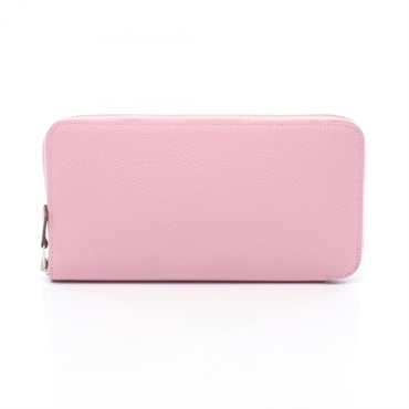 HERMES Azap Long SilkIn Around long wallet D Epsom Mauve sylvestre Used SHW