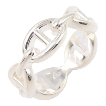 HERMES Enchainee PM Ring Silver925 Preowned women US size 6.25 #53