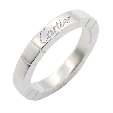 CARTIER Laniere Ring 18KWG White Gold Used women US size 4 #47