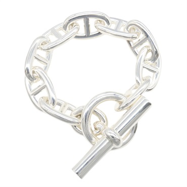 HERMES Chaine d'Ancre Bracelet Bangle TGM 9 link Silver925 Preowned Women 13.5cm