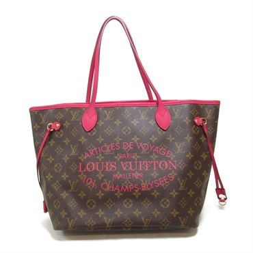 LOUIS VUITTON Neverfull MM Tote shoulder Bag M40940 canvas Monogram Ikat Flower