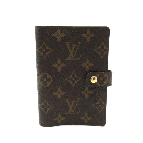 LOUIS VUITTON Agenda PM Notebook cover R20005 Monogram canvas Brown Used unisex