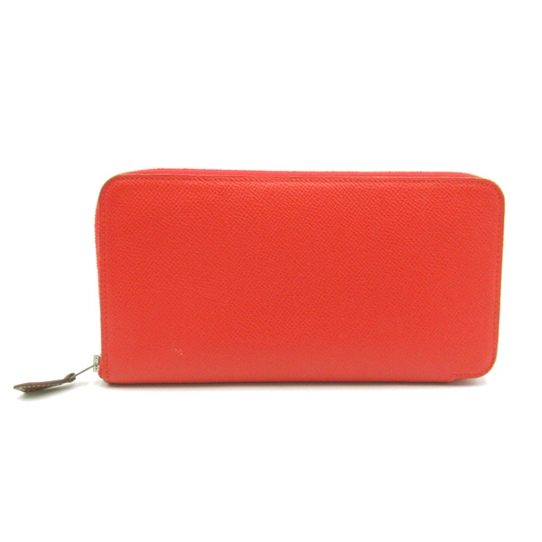 HERMES Azap SilkIn around long wallet C Epsom leather Orange Rose jaipur SHW