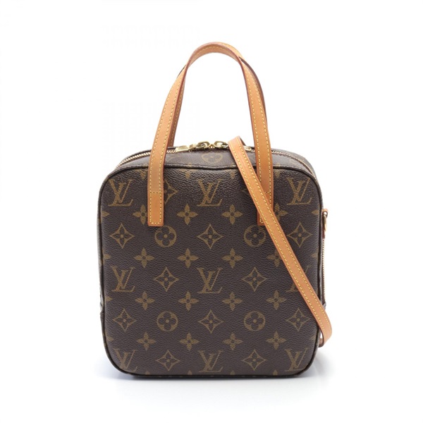 LOUIS VUITTON Spontini Handbag M47500 Monogram canvas leather Brown Used 2way