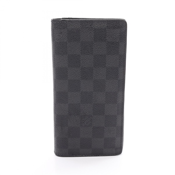 LOUIS VUITTON Portefeuille Brazza Bifold long wallet N62665 Damier Graphite bk