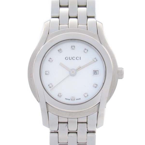 GUCCI Wrist Watch Wrist Watch 5500L Quartz Stainless Steel Used Women