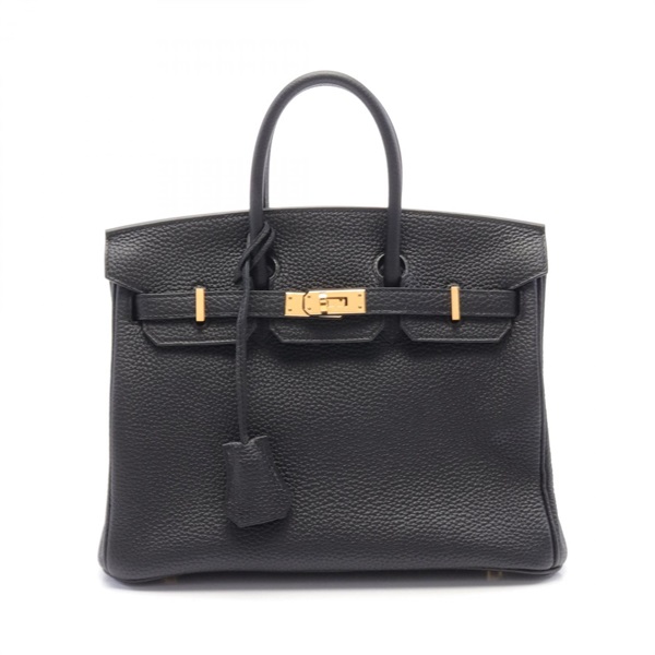 HERMES Birkin 25 Hand bag C Togo leather Black Used GHW