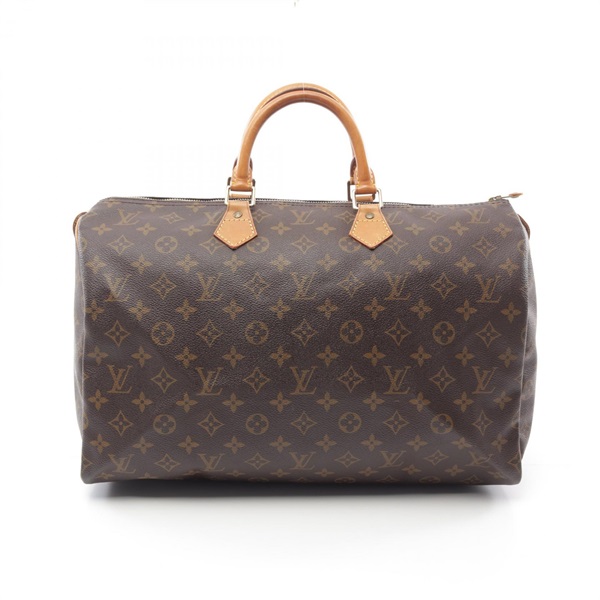 LOUIS VUITTON Speedy 40 Hand bag M41522 Monogram canvas leather Brown Used LV