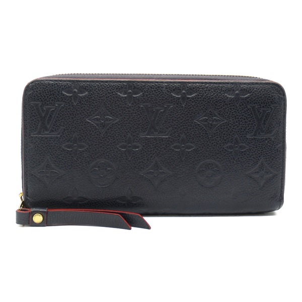 LOUIS VUITTON Zippy Wallet Around long purse M62121 Monogram empreinte Navy LV