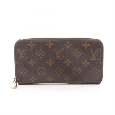 LOUIS VUITTON Zippy Around long wallet M41896 Monogram canvas Coquelicot Used LV