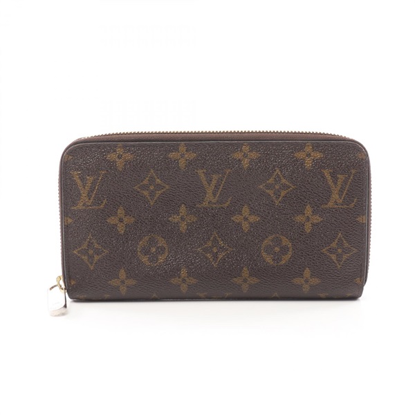 LOUIS VUITTON Zippy Around long wallet M42616 Monogram canvas Brown Used unisex