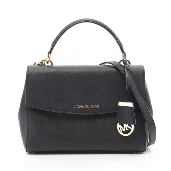 Michael Kors AVA SATCHEL 2way Shoulder Handbag 30T5GAVS2L leather Black Used