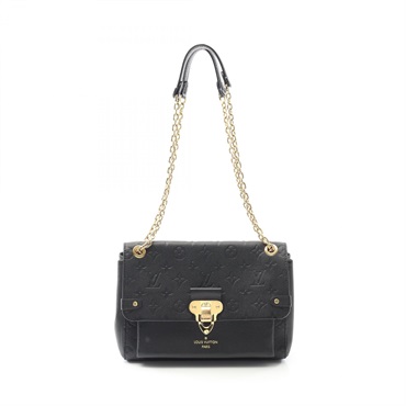 LOUIS VUITTON Vavin PM Shoulder Bag M44151 Monogram empreinte leather Black Used