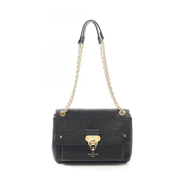 LOUIS VUITTON Vavin PM Shoulder Bag M44151 Monogram empreinte leather Black Used