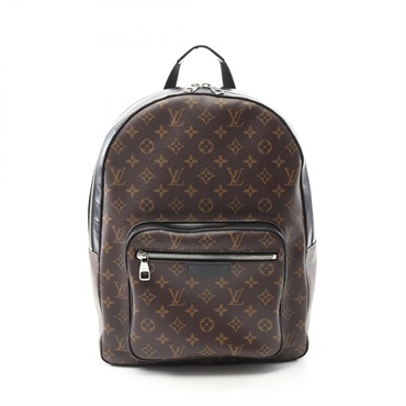 LOUIS VUITTON Josh Backpack Rucksack M41530 Monogram Macassar Canvas Brown Black