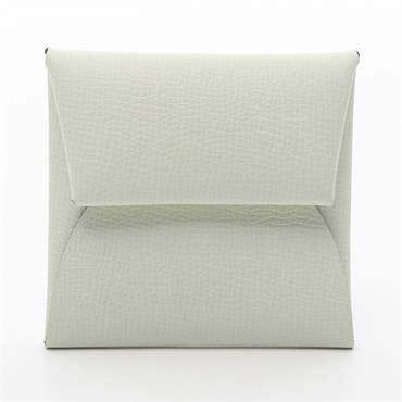HERMES Bastia Verso coin purse wallet W Epsom Vert Fizz Yucca SHW