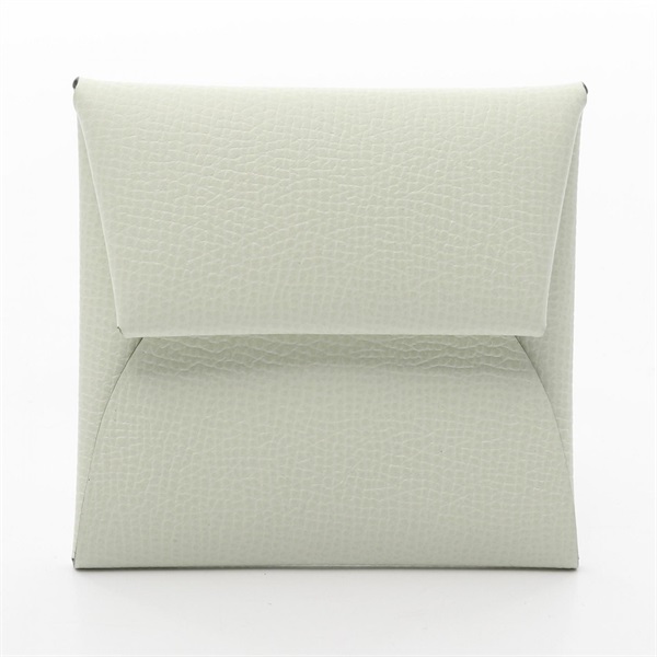HERMES Bastia Verso coin purse wallet W Epsom Vert Fizz Yucca SHW