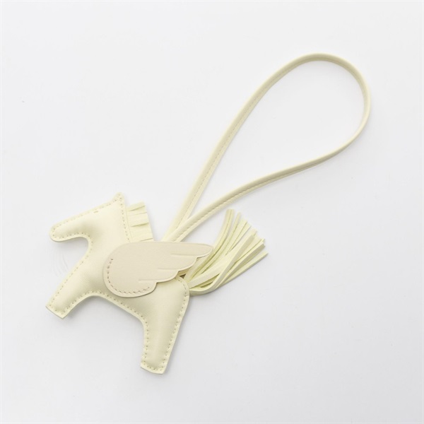 HERMES Rodeo Pegasus PM charm Swift leather Agneau milo Yellow Used Women W