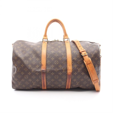 LOUIS VUITTON Keepall Bandouliere 50 crossbody Handbag M41416 Monogram UsedLV