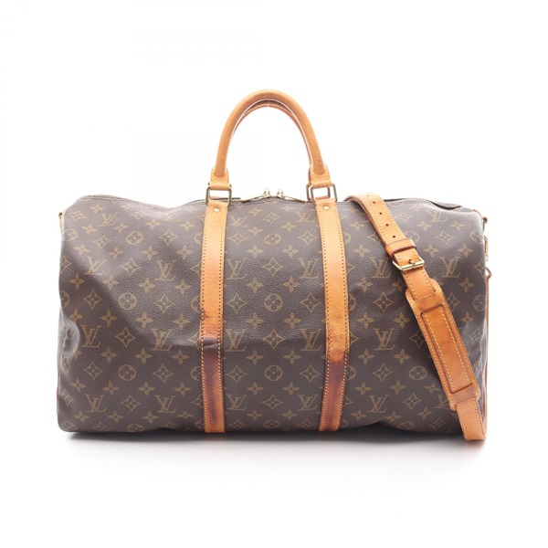 LOUIS VUITTON Keepall Bandouliere 50 crossbody Handbag M41416 Monogram UsedLV