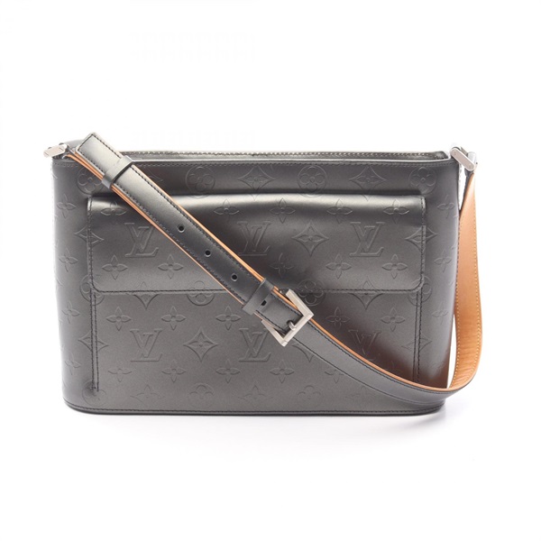 LOUIS VUITTON Alston Crossbody Shoulder Bag M55122 Monogram Matt leather Black