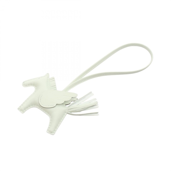 HERMES Rodeo Pegasus PM charm Agneau milo Swift leather Vert Fizz Used Women B
