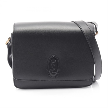 SAINT LAURENT PARIS LE61 Satchel Crossbody Shoulder Bag leather Black Used Women