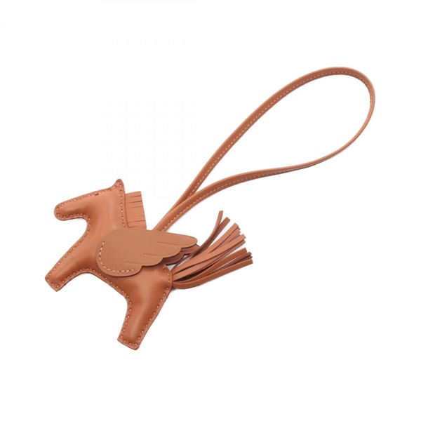 HERMES Rodeo Pegasus PM Bag charm Agneau milo Swift leather Gold Brown Women K